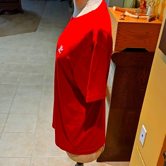 ADIDAS Vintage Men's Red short sleeves T-Shirt - Picture 5 of 9